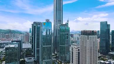 航拍深圳平安金融中心CBD视频的预览图